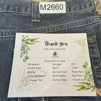 Carhartt FR Jeans Mens 44x32 Arc Flash Denim Work Pants Heavy Duty (44x32) - Thumbnail 11