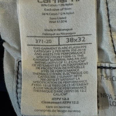 Carhartt FR Work Pants Mens 38x32 Arc Flash CAT2 Utility Workwear (38x32) - Thumbnail 4