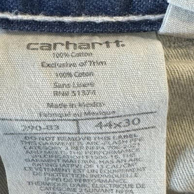 Carhartt FR Work Jeans Mens 44x30 CAT2 Arc Flash Denim Workwear (44x30) - Thumbnail 9