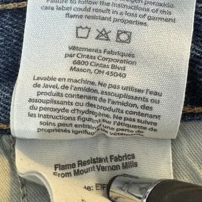 Carhartt FR Jeans Mens 44x32 Arc Flash Denim Work Pants Heavy Duty (44x32) - Thumbnail 9