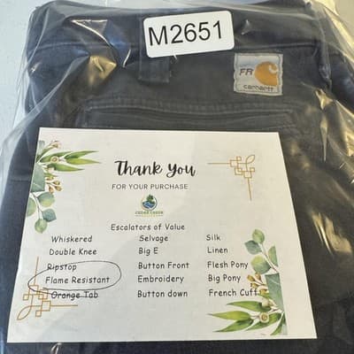 Carhartt FR Work Pants Mens 38x32 Arc Flash CAT2 Utility Workwear (38x32) - Thumbnail 8