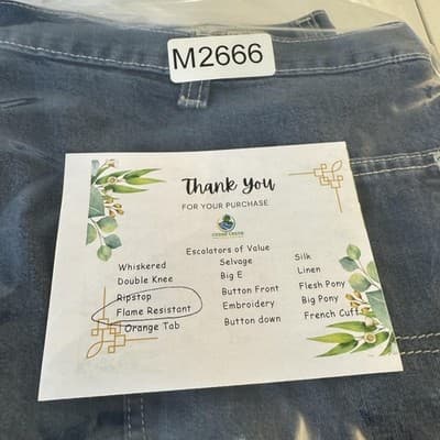 Carhartt FR Work Jeans Mens 44x30 CAT2 Arc Flash Denim Workwear (44x30) - Thumbnail 13