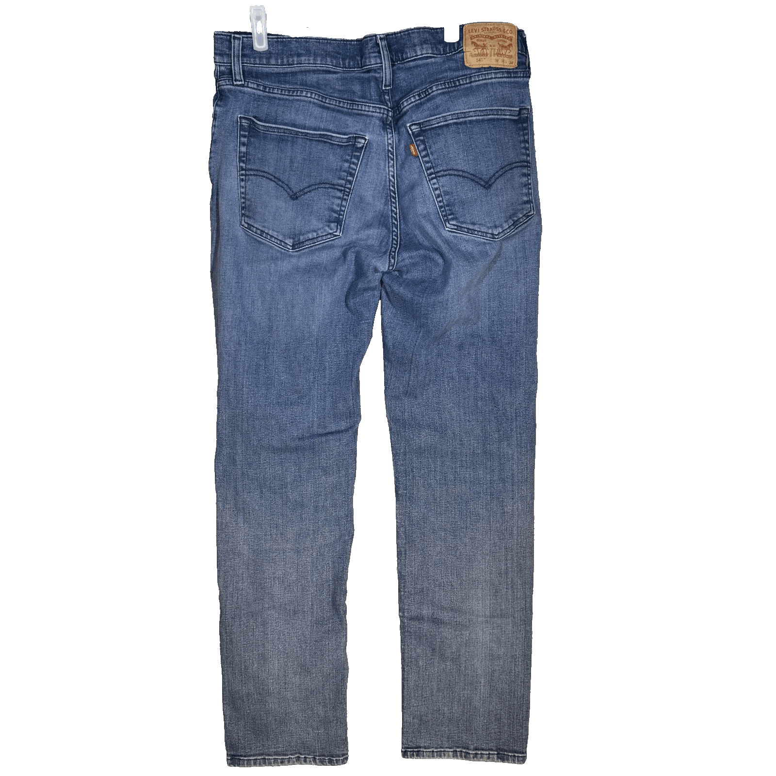 Levis 514 Jeans Mens 40x30 Blue Straight Leg Denim Low Rise Zip Fly - Thumbnail 2