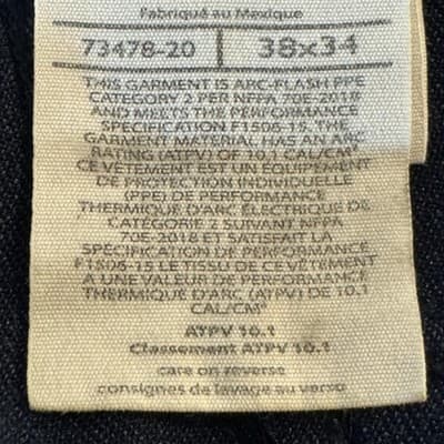 Carhartt FR Work Pants Mens 38x34 GlenGuard Arc Flash CAT2 (38x34) Utility - Thumbnail 8