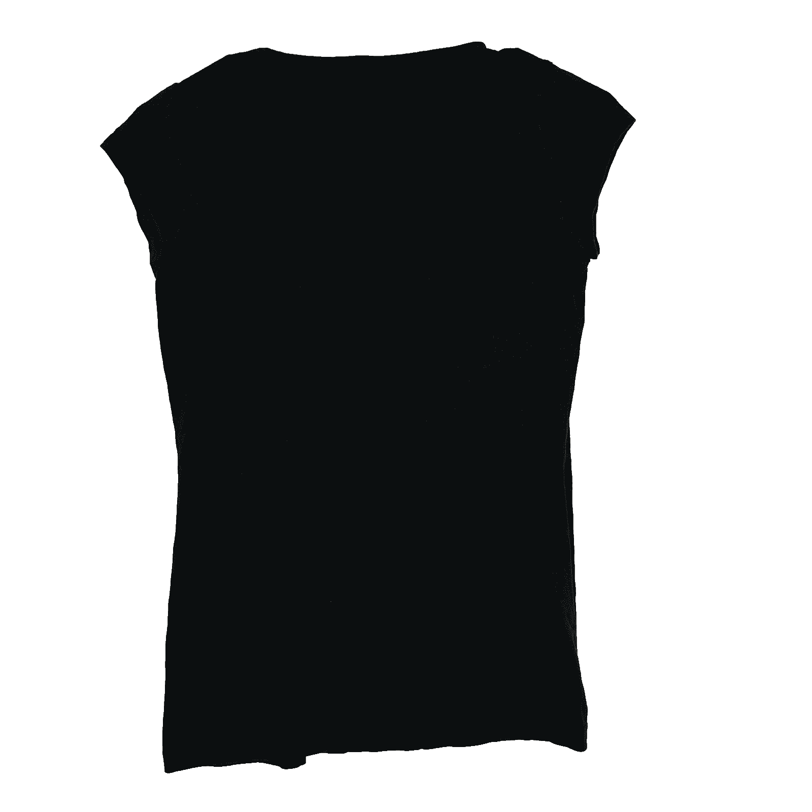 Banana Republic Women's Black Scroll Work Crew Neck Cap Sleeve Blouse S W 216 - Thumbnail 2