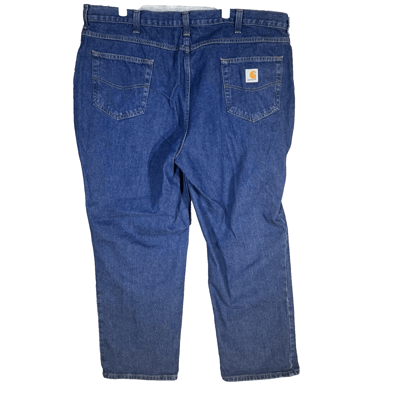 Carhartt Jeans Mens 42x28 Relaxed Fit Denim Workwear Utility Pants (42x28) - Thumbnail 2