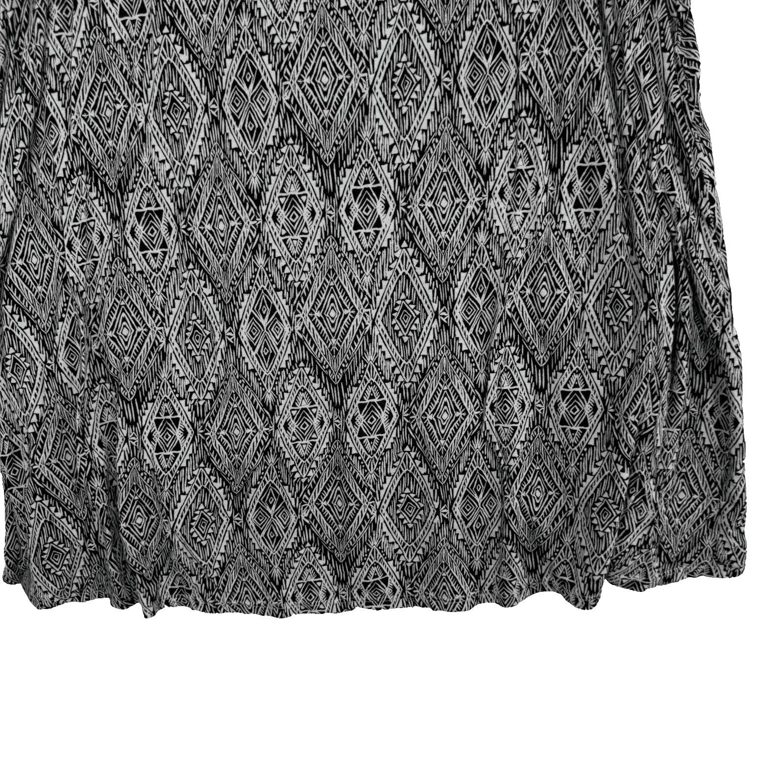 Torrid Tank Top Womens Plus Size 2 Black & White Aztec Print Halter Keyhole W321 - Thumbnail 4