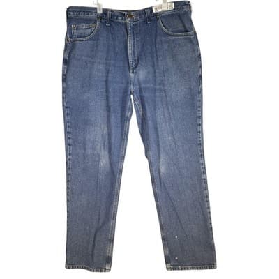 Carhartt Jeans Mens 38x32 Blue Relaxed Fit Workwear Denim Pants (38x32) - Image 1