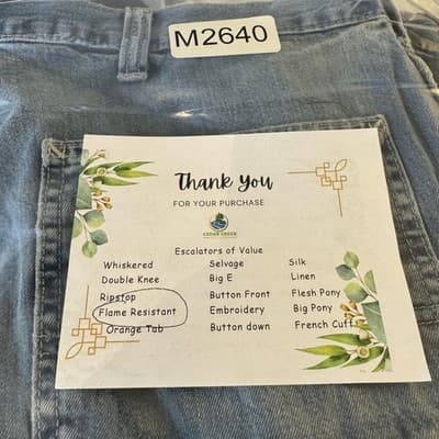 Carhartt FR Jeans Mens 46x32 Blue Flame Resistant Carpenter Workwear (48x32) - Thumbnail 10