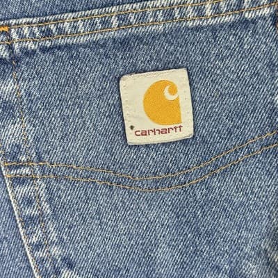 Carhartt Jeans Mens 38x32 Blue Relaxed Fit Workwear Denim Pants (38x32) - Thumbnail 5