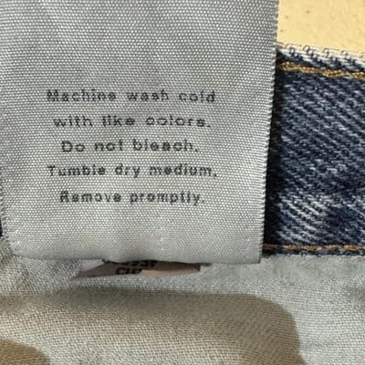 Carhartt Jeans Mens 38x28 Blue Relaxed Fit Workwear Denim Pants (38x28) - Thumbnail 5