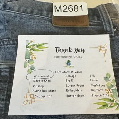 Lucky Brand Jeans Mens 36x30 Blue 221 Original Straight Whiskered Denim Pants - Thumbnail 11