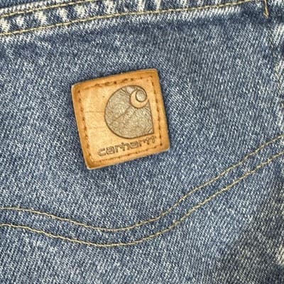 Carhartt Jeans Mens 34x32 Blue Relaxed Fit Workwear Utility Denim Pants (34x32) - Thumbnail 5