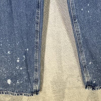 Carhartt Jeans Mens 34x32 Blue Relaxed Fit Workwear Utility Denim Pants (34x32) - Thumbnail 3