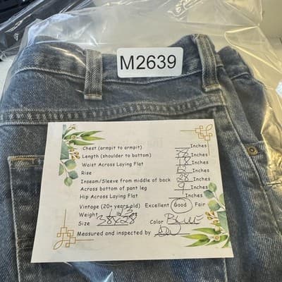 Carhartt Jeans Mens 34x32 Blue Relaxed Fit Workwear Utility Denim Pants (34x32) - Thumbnail 8