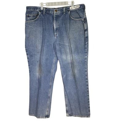 Carhartt Jeans Mens 40x28 Blue Relaxed Fit Workwear Denim Pants (40x28) - Image 1