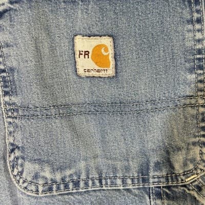 Carhartt FR Jeans Mens 46x32 Blue Flame Resistant Carpenter Workwear (48x32) - Thumbnail 6