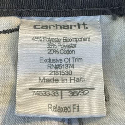 Carhartt Pants Mens 36x30 Gray Ripstop Relaxed Fit Outdoor Utility Workwear - Thumbnail 6