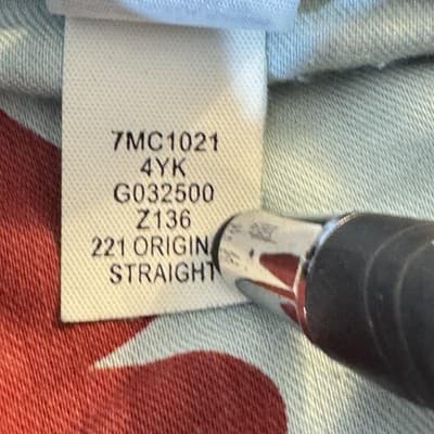 Lucky Brand Jeans Mens 38x30 Blue 221 Original Straight Whiskered Denim Pants - Thumbnail 9