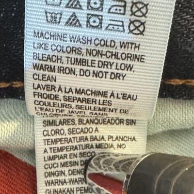 Lucky Brand Jeans Mens 38x30 Blue 221 Original Straight Whiskered Denim Pants - Thumbnail 8