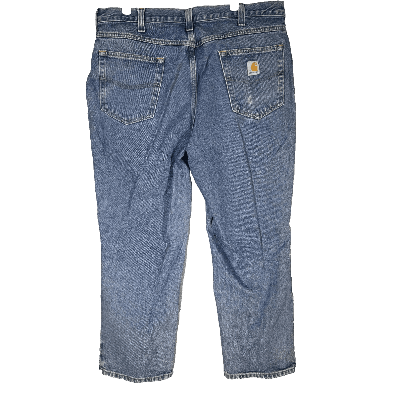 Carhartt Jeans Mens 38x28 Blue Relaxed Fit Workwear Denim Pants (38x28) - Thumbnail 2