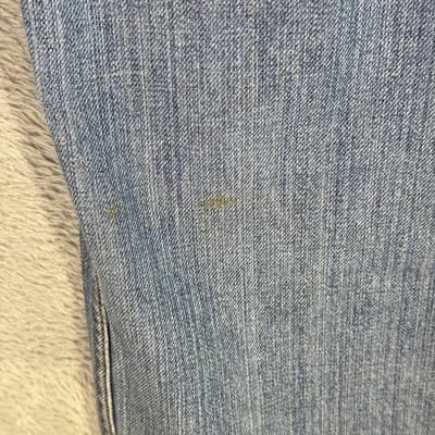 Levis 569 Jeans Mens 38x32 Relaxed Straight Heavyweight Whiskered Distressed - Thumbnail 3