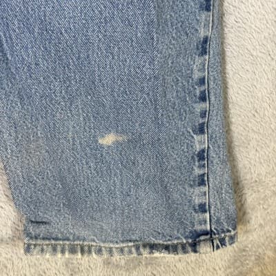 Carhartt Jeans Mens 40x30 Blue Relaxed Fit Workwear Denim Pants (40x30) - Thumbnail 6