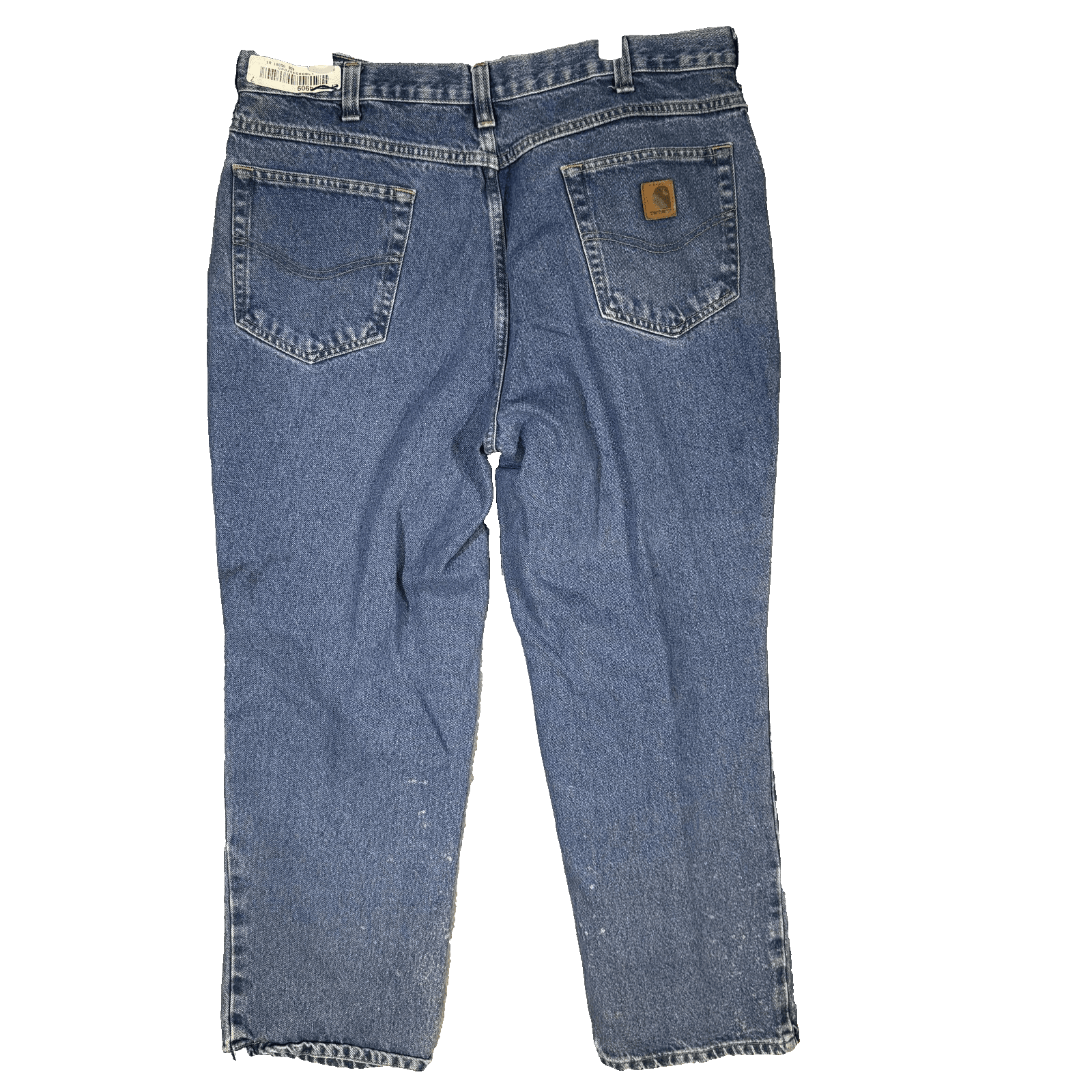 Carhartt Jeans Mens 34x32 Blue Relaxed Fit Workwear Utility Denim Pants (34x32) - Thumbnail 2