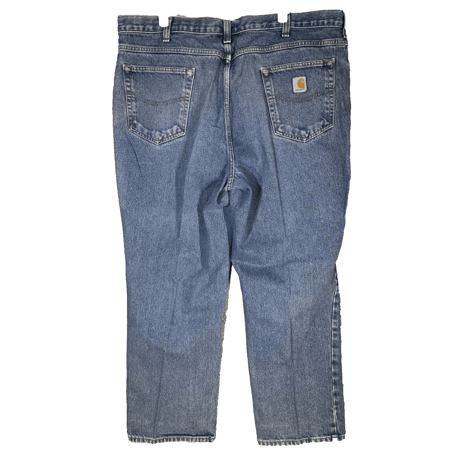 Carhartt Jeans Mens 40x28 Blue Relaxed Fit Workwear Denim Pants (40x28) - Thumbnail 2