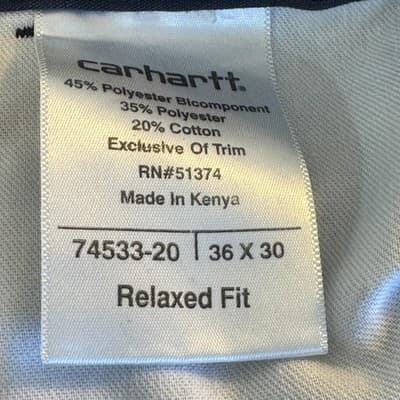 Carhartt Pants Mens 36x30 Ripstop Relaxed Fit Outdoor Workwear Zipper Pocket - Thumbnail 7