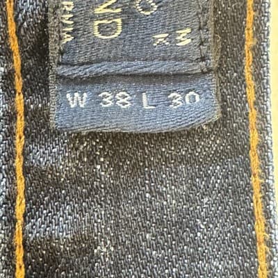 Lucky Brand Jeans Mens 38x30 Blue 221 Original Straight Whiskered Denim Pants - Thumbnail 5