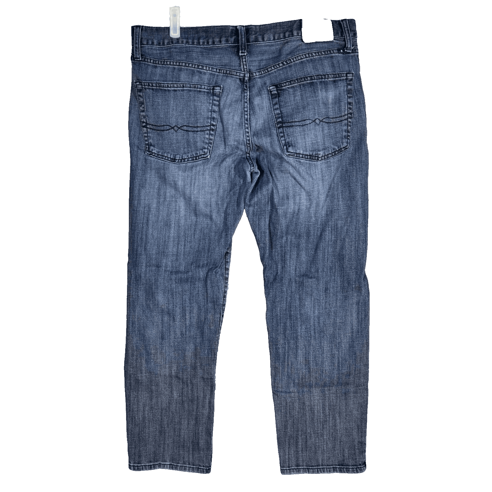 Lucky Brand Jeans Mens 36x30 Blue 221 Original Straight Whiskered Denim Pants - Thumbnail 2