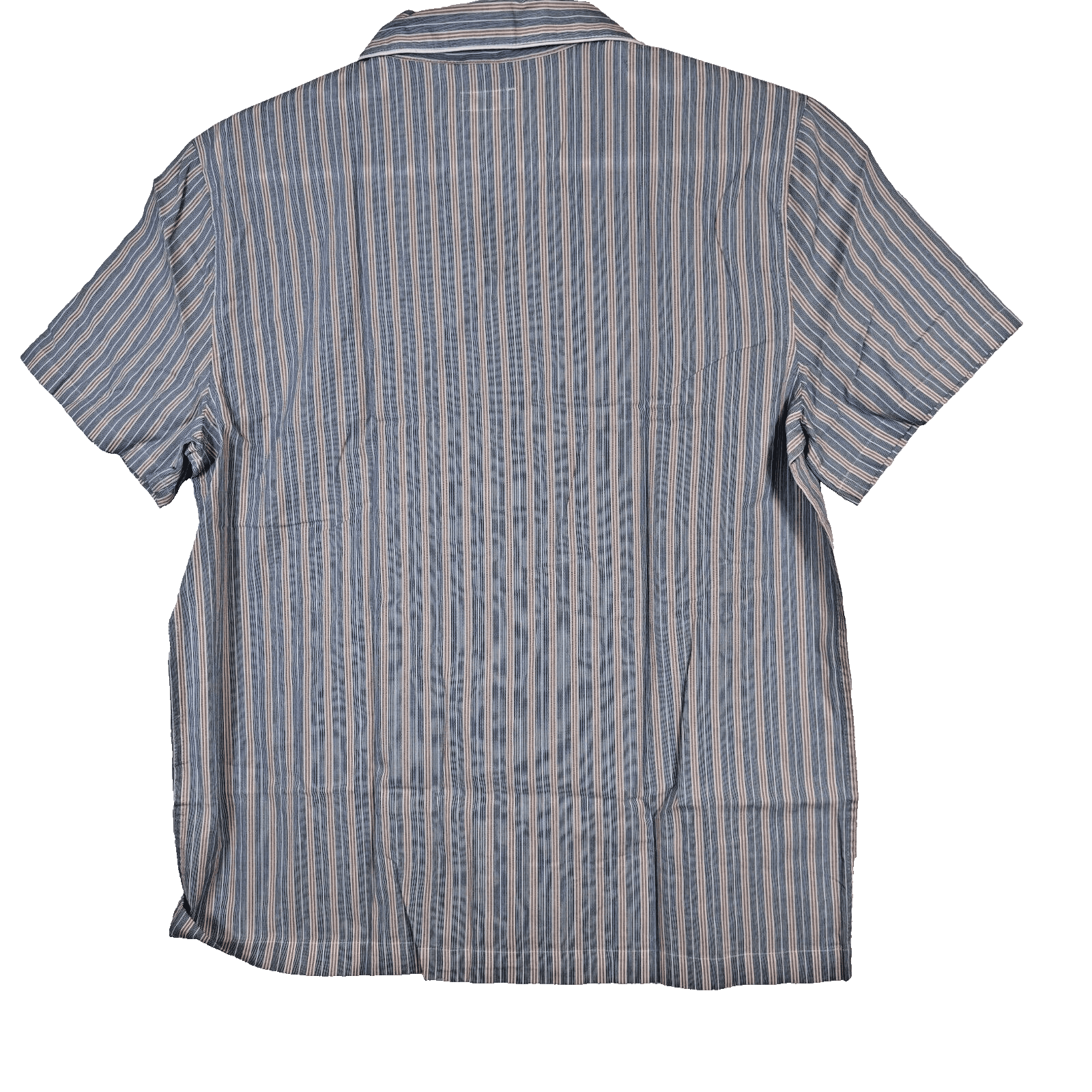 J.Crew Men’s Large Blue & Red Stripe Short Sleeve Cotton Pajama Shirt Bu M 169 - Thumbnail 2