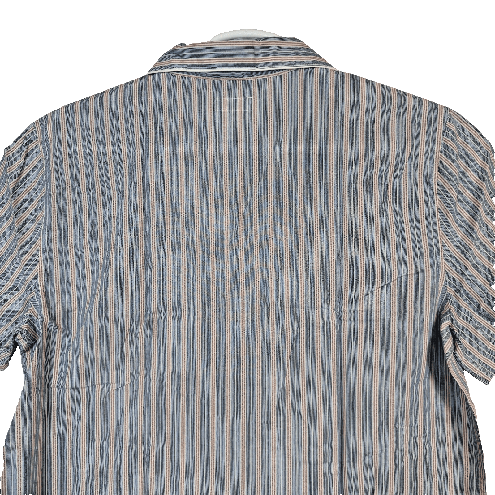 J.Crew Men’s Large Blue & Red Stripe Short Sleeve Cotton Pajama Shirt Bu M 169 - Thumbnail 3