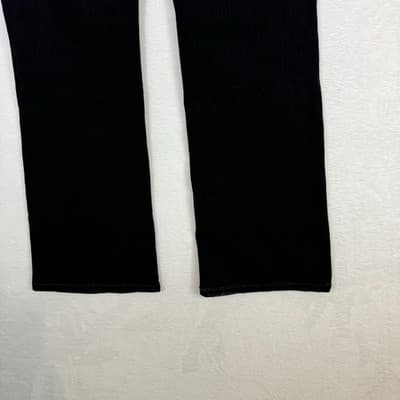 Levis 515 Boot Cut Jeans Womens 12/32 Black Rhinestone Mid Rise Stretch Denim - Thumbnail 6