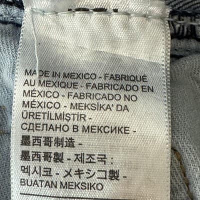 Levis 559 Jeans Mens 46x31 Blue Relaxed Straight Denim Big & Tall Medium Wash - Thumbnail 6