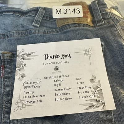 Levis 559 Jeans Mens 46x31 Blue Relaxed Straight Denim Big & Tall Medium Wash - Thumbnail 9