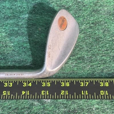 Vintage Carbite Check Mate L CS 100 Lob Wedge Mens RH Steel Silver Golf Club - Thumbnail 5
