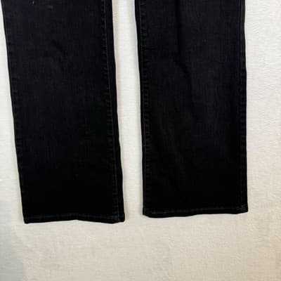 Levis 515 Boot Cut Jeans Womens 12/32 Black Rhinestone Mid Rise Stretch Denim - Thumbnail 3