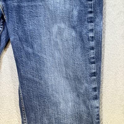 Levis 514 Jeans Mens 38x29 Blue Medium Wash Straight Leg Regular Fit Denim - Thumbnail 4