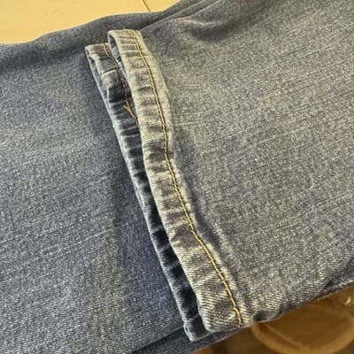 Levis 514 Jeans Mens 38x29 Blue Medium Wash Straight Leg Regular Fit Denim - Thumbnail 12