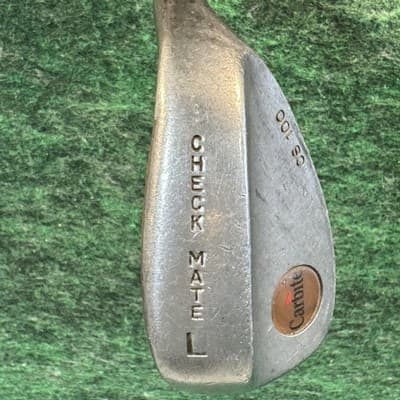 Vintage Carbite Check Mate L CS 100 Lob Wedge Mens RH Steel Silver Golf Club - Thumbnail 3