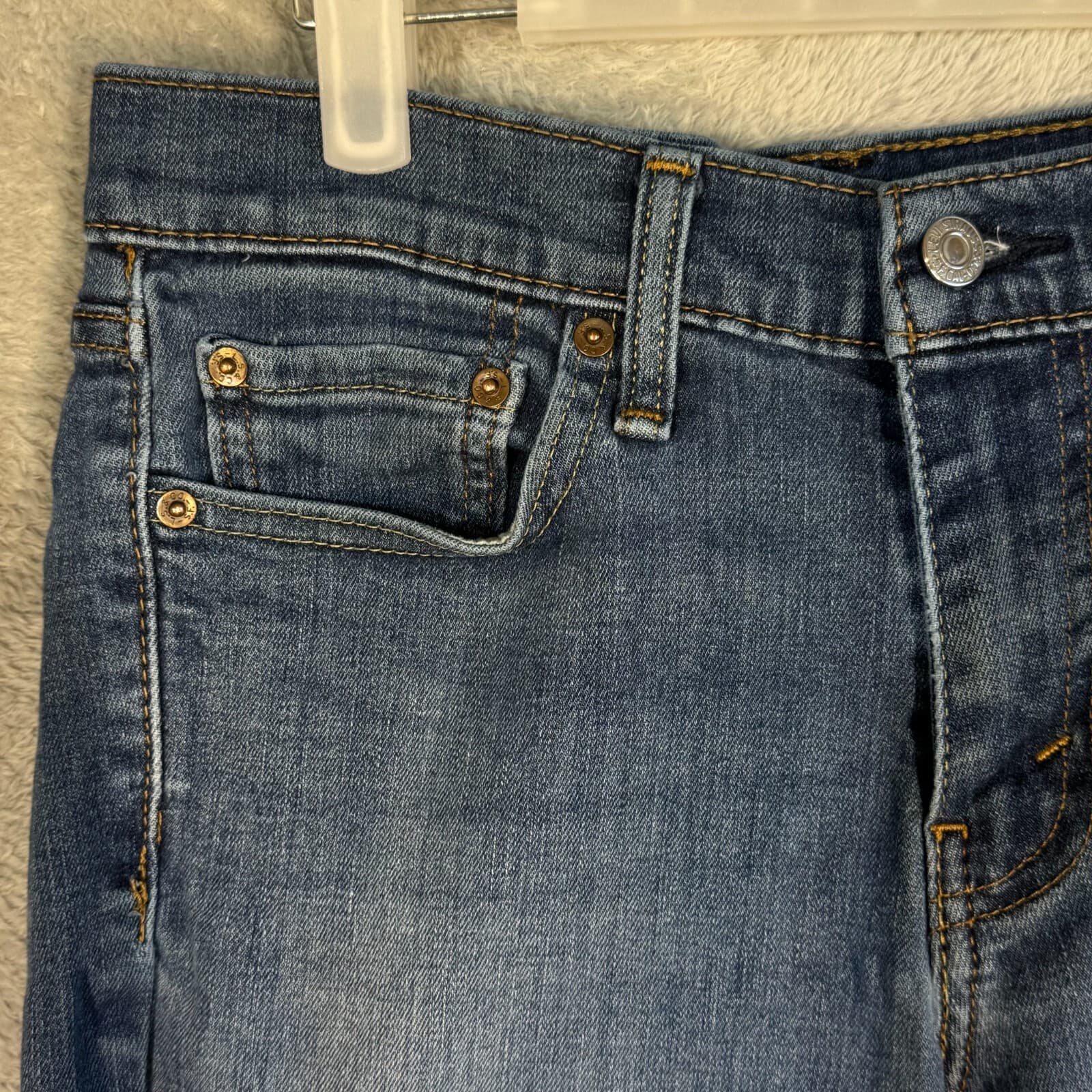 Levi’s 511 Mens Jeans Straight Leg 29x32 Blue Stretch Denim Medium Wash - Thumbnail 3