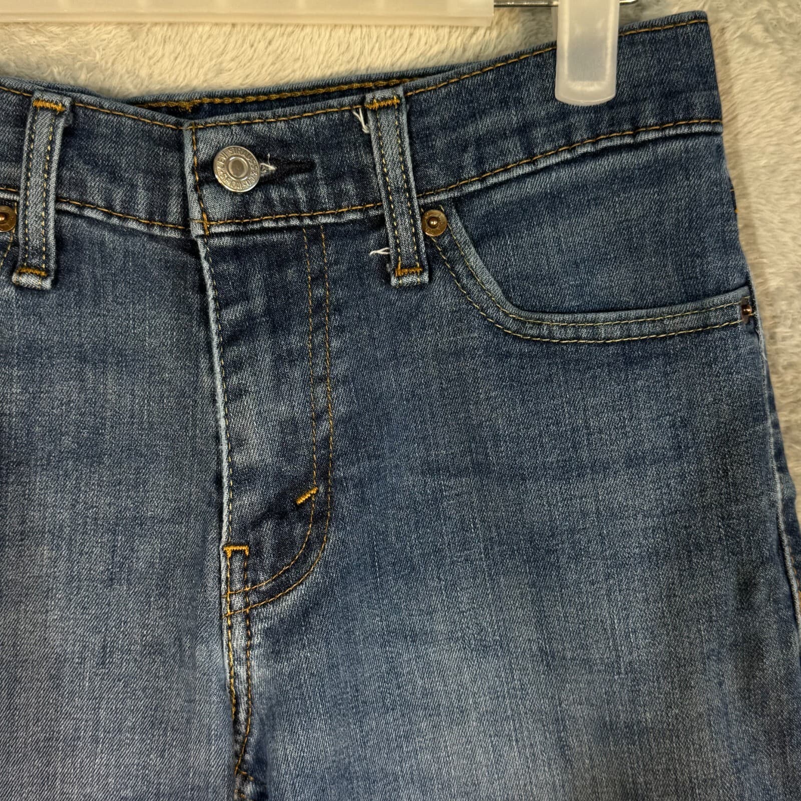 Levi’s 511 Mens Jeans Straight Leg 29x32 Blue Stretch Denim Medium Wash - Thumbnail 4