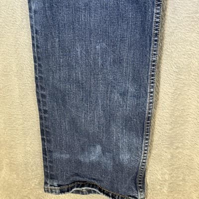 Levis 514 Jeans Mens 38x29 Blue Medium Wash Straight Leg Regular Fit Denim - Thumbnail 5