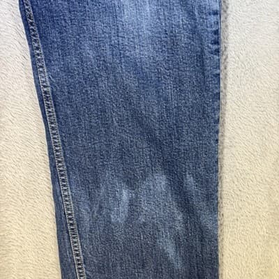 Levis 514 Jeans Mens 38x29 Blue Medium Wash Straight Leg Regular Fit Denim - Thumbnail 3