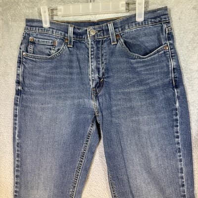 Levis 541 Jeans Mens 32x29 (31x32) Blue Athletic Taper Stretch Denim Medium Wash - Thumbnail 3