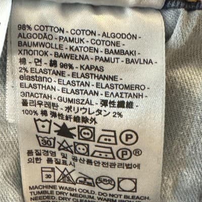 Levis 514 Jeans Mens 38x29 Blue Medium Wash Straight Leg Regular Fit Denim - Thumbnail 9