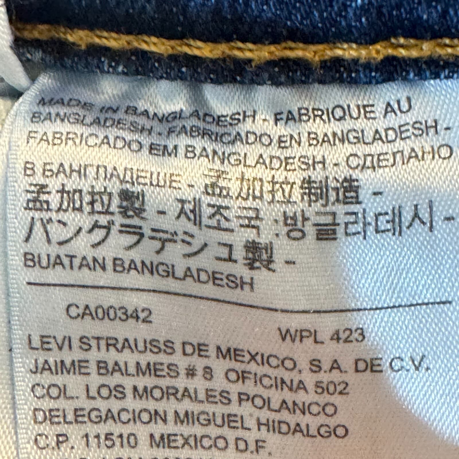 Levi’s 514 Men’s Jeans Straight Leg 34x30 Blue Denim Mid Rise 100% Cotton - Thumbnail 15