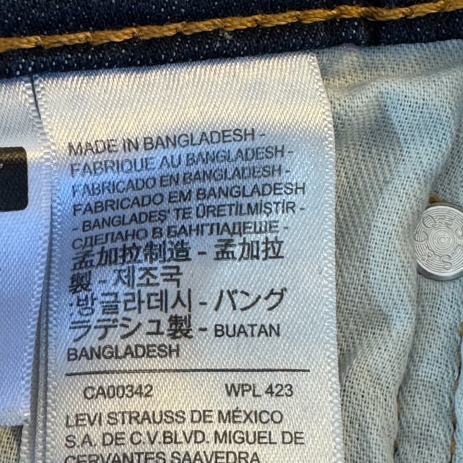 Levi’s 511 Mens Jeans Straight Leg 30x30 Blue Stretch Denim Dark Wash - Thumbnail 12